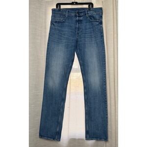 G-Star Raw Dakota Straight Fit Jeans Medium Wash Denim Button Fly Men's 36x38